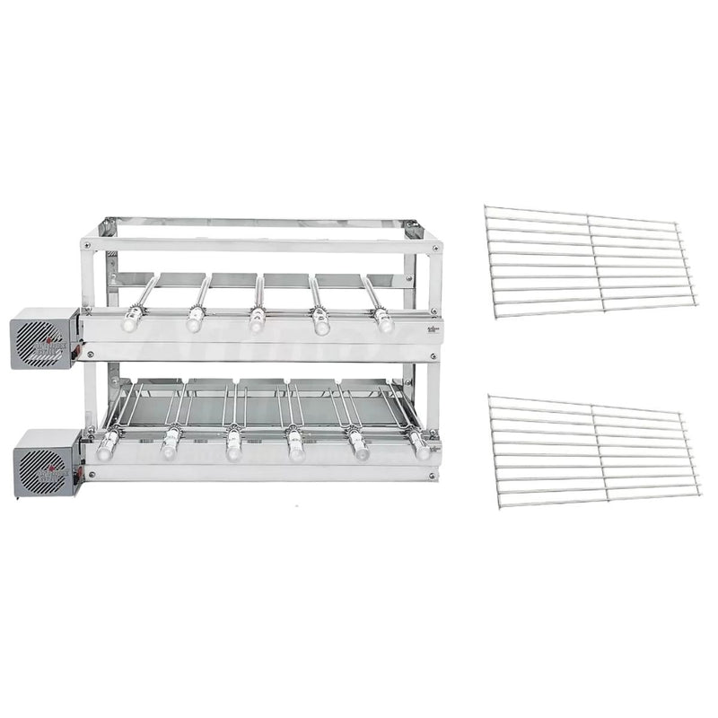 Churrasqueira Gira Grill 3 Andares 11 Espetos Inox + 2 Modulares | Artinox