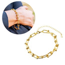 Pulseira Elos Lisos Dourada | Banhada em Ouro