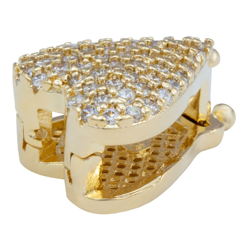 Pingente Coração Micro Zircônia | Banhado a Ouro