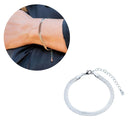 Pulseira Fita Lisa | Banhada em Ródio Branco