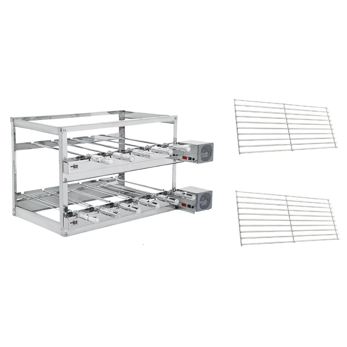 Churrasqueira Gira Grill 3 Andares 11 Espetos Inox + 2 Modulares | Artinox