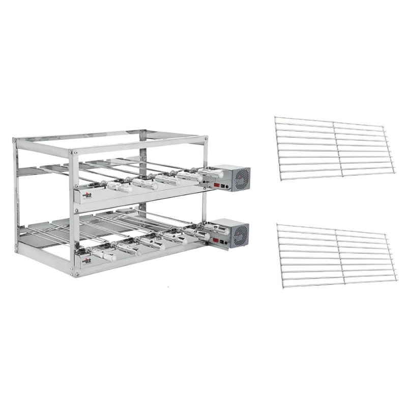Churrasqueira Gira Grill 3 Andares 11 Espetos Inox + 2 Modulares | Artinox