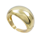 Anel Redondo Liso | Banhado em Ouro 18k