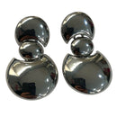 Brinco Max Liso | Banhado em Ródio Branco