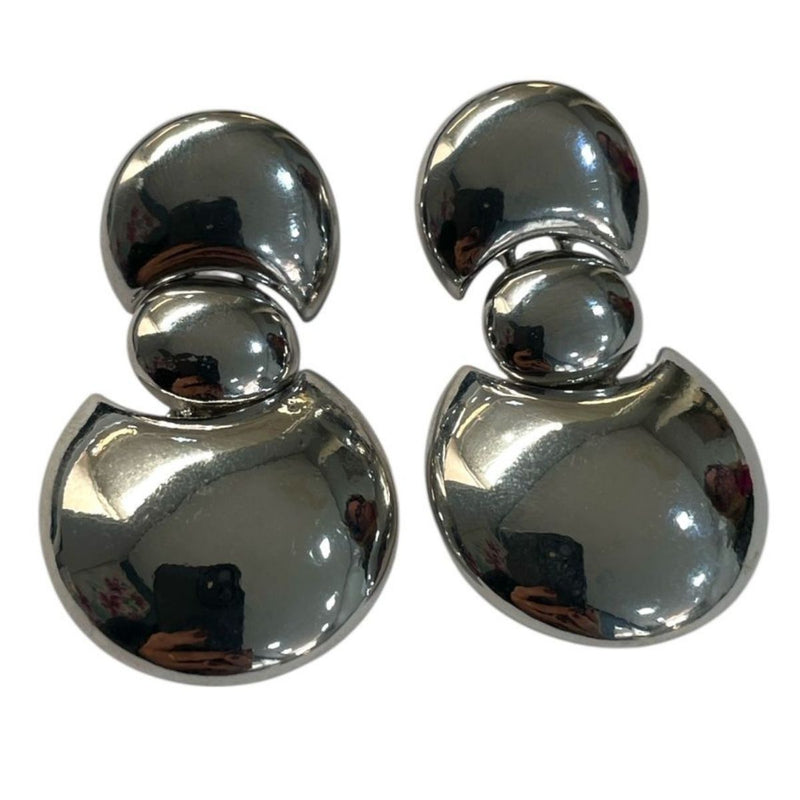 Brinco Max Liso | Banhado em Ródio Branco