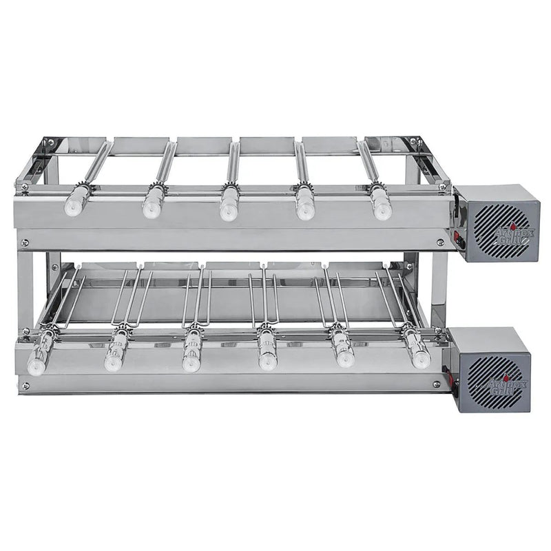 Churrasqueira Gira Grill Inox 2 Andares 11 Espetos | Artinox