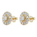 Brinco Redondo de Zircônias | Banhado em Ouro 18K